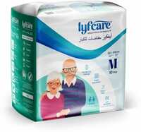 lyfcare Adult Pull UP Pants Diapers ,Medium , Waist Size (60-85 Cm | 24 -33 Inch) Adult Diapers - M  (10 Pieces)