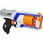 Nerf N Strike Elite Strongarm Toy Blaster with Rotating Barrel, Slam Fire, and 6 Official Nerf Elite Darts, Toys for Kids, Teens, and Adults, Boys and Girls, Outdoor Toys