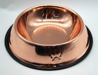 A+a Pets Rose Colour Stainless Steel Feeding Bowl for Pets (900ml), Rose, Large, 210 g