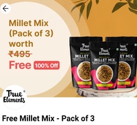 True Elements Healthy Crunchy Millet Mix Snacks - Pack of 3(x100gm each)