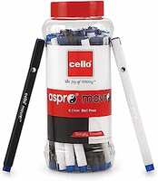 Cello Aspro Mavro Ball Pens | Pack of 25 | BlueBall Pens| Smooth Ball Pens | Long-lasting ball pens | Classy and stylish ball pens | Ball Pens for swift writing Pens