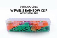 WEWEL®Premium Cloth Clips for Drying Clothes - Multipurpose Clothes Pins for Indoor and Outdoor Use - Strong and Durable Clips for Clothes Drying, Hanging, and Organizing(RAINBOW CLIP)(WITH STORAGE BOX) (36)
