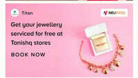 Get Your Jewellery Serviced At Tanishq -Free (tata neu pass users)