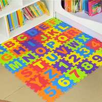[ MOQ 2 ] TOYPORIUM Perryn Homecenter 36 Pieces Mini Puzzle Foam Mat For Kids, Interlocking Learning Alphabet & Number Mat For Kids
