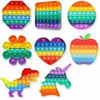 Elemensis Naturals Pop It Toy pop its Push Pop Bubble Fidget Sensory Toy popit (Assorted pack of 4)  (Multicolor)