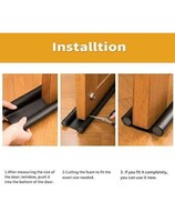 Radiant Door Dust Air Sound Stopper for Home (Size-36), Brown