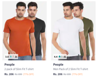 People Men Tshirts (Pack Of 2 ) @ 206 / 209