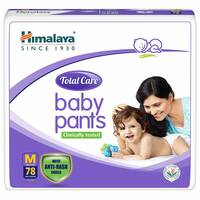 Himalaya Total Care Baby Pants Diapers, Medium (7-12kg), 78 Count