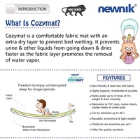 Large Newnik Quick Waterproof Dry Sheet  Combo Pack of 2 Yellow (Each Size : 100 cm x 140 cm)