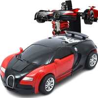 FAMOUS QUALITY® Converting Car to Robot, Robot to Car Automatically,Tra Toy, with Light and Sound for Kids (Multi-Color)
