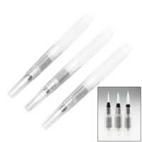 CATCHEX Water Brush Pen Set for Watercolor Calligraphy Drawing Tool Marker - Pack of 3