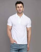 Men Solid Polo Neck Cotton Blend Multicolor T-Shirt