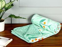 BSB HOME Pure Cotton 120 GSM Reversible Soft Lightweight Printed Single Bed Blanket