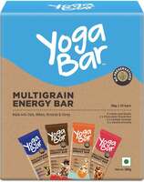 Yogabar Multigrain Energy Bars Variety Flavors Box  (10 x 38 g)