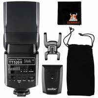 Godox TT520ii Flash Speedlite Sync 5600k GN33 433Hz 0.1-5s Recycle Time Compatible for Canon Nikon Pentax Olympus Fuji DSLR Cameras 