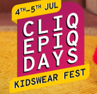 Cliq Epiq Days Kidswear Fest 4-5 July Upto 60% off + Extra 10% off + Bank Offer