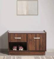 Nobuyuki Shoe Cabinet in Columbia Walnut Finish 