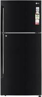 LG 412 L Frost Free Double Door 1 Star Convertible Refrigerator with Door Cooling+, Inverter Compressor, Express Freeze & Multi Air Flow  (Ebony Sheen, GL-T432AESR)