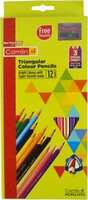 [ MOQ 3 ] Camlin Triangular Triangular Shaped Color Pencils  (Set of 13, Multicolor)