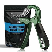 Cockatoo Counter Hand Grip Strengthener|(5 KG - 60 Kg) Adjustable Hand Grip| Hand Gripper for Men & Women| Digital Hand Grip Strengthener (6 Month Warranty) (Army Green)
