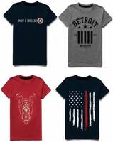 Boys Printed Cotton Blend T Shirt  (Multicolor, Pack of 4/5) From ₹181