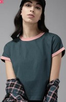 Women Cotton T-shirts Up to 82% Off