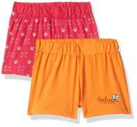 Eteenz Girls Shorts Size 3-4 Years ( Pack of 2 )