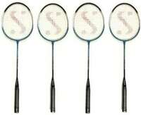 Monika Sports RACKETS (SET OF 4) Strung Multicolor Strung Badminton Racquet  (Pack of: 4, 120 g)