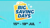 Flipkart Big Saving Days Upto 75% off + 10% off via Axis Debit & Credit Cards 15-19 July 