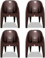 ARLAVYA Mario Model Arm Chair for Home, Garden Set of 4