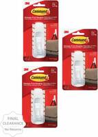 Command Plastic Utility Hook - Large white Hook 3  (Pack of 3)