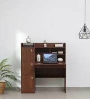 Kosmo Winner Hutch Desk in Rigato Walnut Finish by Spacewood @4999