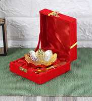 Antique 60ml Silver Aluminium Dinner Bowl with Spoon,