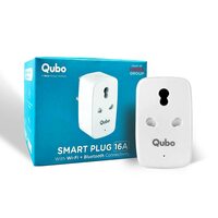 QUBO 16A Wifi + BT Smart Plug from Hero Group, Energy Monitoring, Suitable for large appliances like ACs, Geysers & Water Pumps
