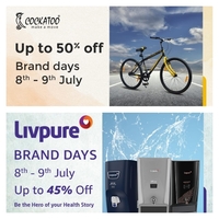 Cockatoo and Livpure Brand Days up to 50% off