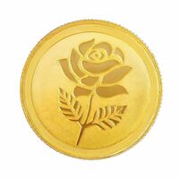 Malabar Gold & Diamonds 22k (916) 1 gm Yellow Gold Coin 