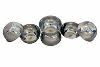 Vinod Stainless Steel Bowl for Kitchen and Dining Serving (Medium, 200 ml) Pack of 6