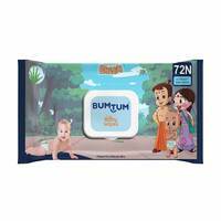 Bumtum Baby Chota Bheem Gentle Soft Moisturizing Wet Wipes With Lid (Pack of 1, 72 Pcs. Per Pack)