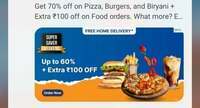 Paytm ONDC Offer : Get flat 100 off on grocery/food order 