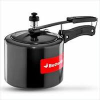 Butterfly Friendly Inner Lid 3 Ltr Aluminium Hard Anodised Pressure Cooker, Induction Bottom (Silver)