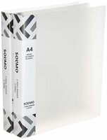 Amazon Brand - Solimo Ring Binder, A4 Size, White, Pack of 2
