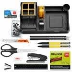 Deli - Pen Stand/ Desk Organiser/ Pen Holder - Includes 17 pieces of stationery items - Smart 38252A