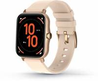 Pebble Cosmos Pro 1.7inch HD display with Bluetooth calling function Smartwatch  (Pink, Gold Strap, Regular)