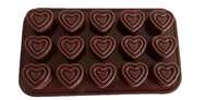Nexellar Heart Shape Chocolate Mold-Chocolate Mould Tray | Silicon Heart Shape Mold | | for Kitchen Bakeware | Cake Decoration Tools | Heart Shape Mould