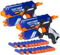 SELECT DRISHYA Hot Fire Soft Bullet Gun Toy With 20 Foam Bullet For Kids Toy PACK OF 2 Guns & Darts  (Blue)