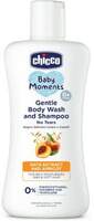 Chicco Baby Moments Gentle Body Wash And Shampoo ,Paraben & Phenoxyethanol free, 0M+  (200 ml)