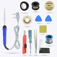 Hillgrove HGVE9M2 Basic 12in1 Soldering Iron Kit Pencil Type Corded 25W Hobby Kit 25 W Simple (Flat Tip)
