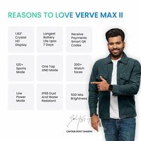 TAGG Verve Max II 1.83” Biggest Display Smartwatch with Metal Body | Smart QR Codes to Receive Payments || 120+ Sports Mode | 7 Days Long Battery || Water Resistant || in Build Calculator and Games