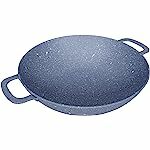 Lifelong LLCKDCK01 Aluminium Die Cast Kadhai 22 CM| 2.2 Litre Capacity| Non-Toxic| Gas Stove Safe | Hot Plate Safe | Scratch Resistant (Grey)