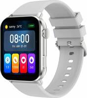 Fire-Boltt Ninja Bell 1.69" Bluetooth Calling Smart watch, AI Voice, 60 Sports Modes Smartwatch  (Silver, Grey Strap, Free Size)